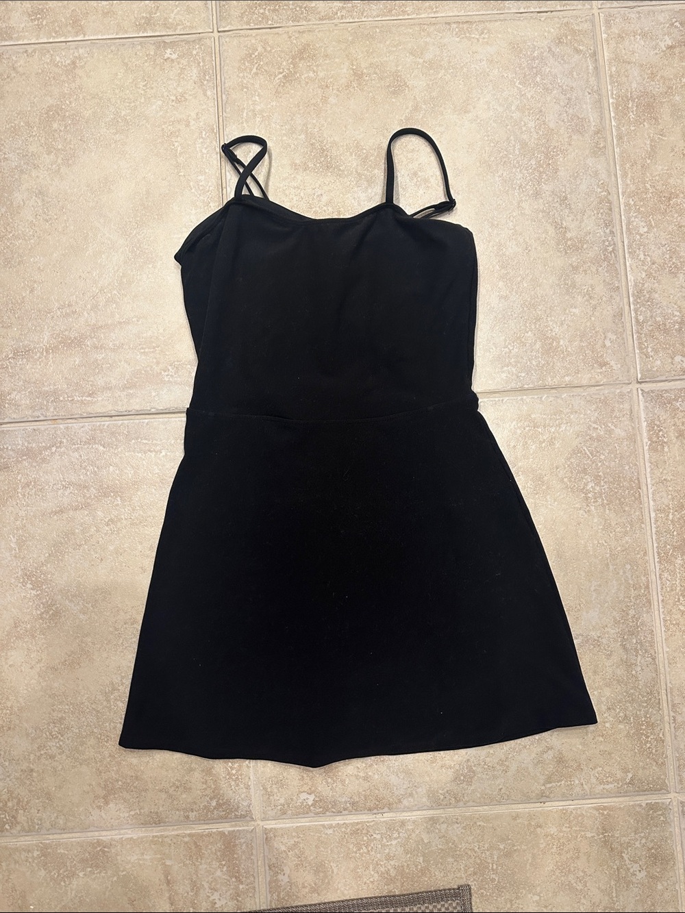 Alo Black Tennis Skirt Dress (Medium)